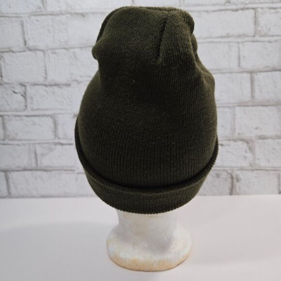 Warm Wisconsin boutique green winter hat - Picture 5 of 11